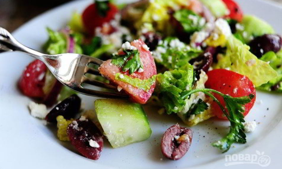 Рецепт простого салата греческого