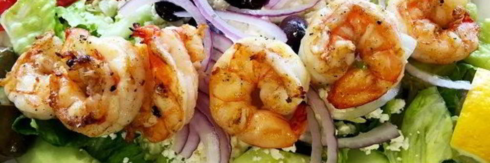 Салат Греческий с креветками