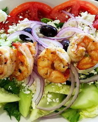 Салат Греческий с креветками
