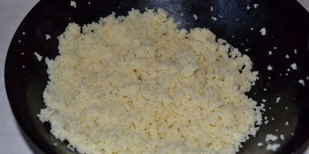 салат по-гречески с печеными баклажанами и кус-кусом