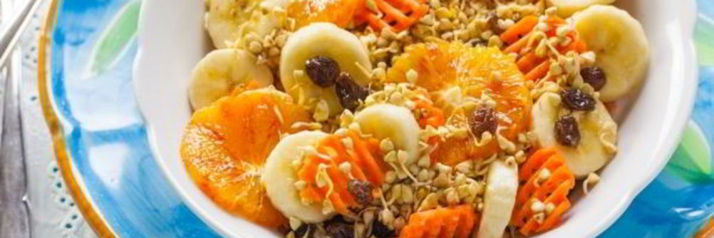 Салат с проростками гречки