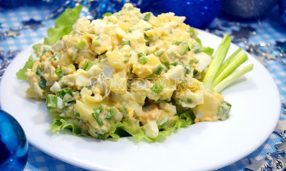 Рецепт картофельного салата на рождество