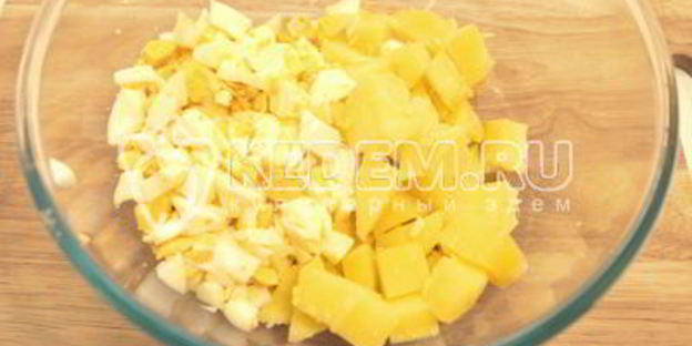 картофельный салат на рождество