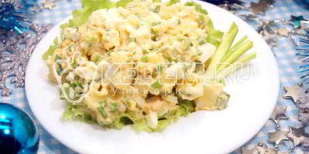 картофельный салат на рождество