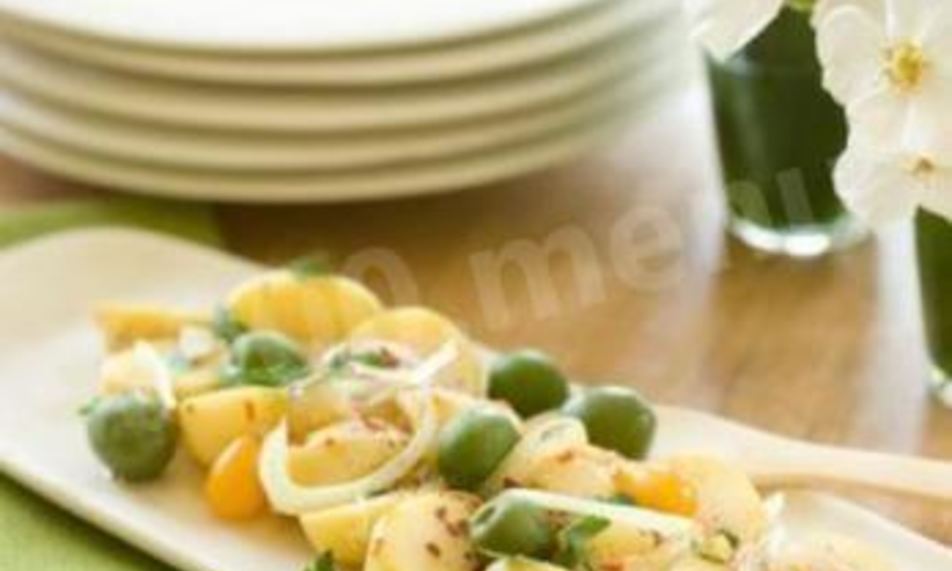 Рецепт картофельного салата по-гречески с оливками