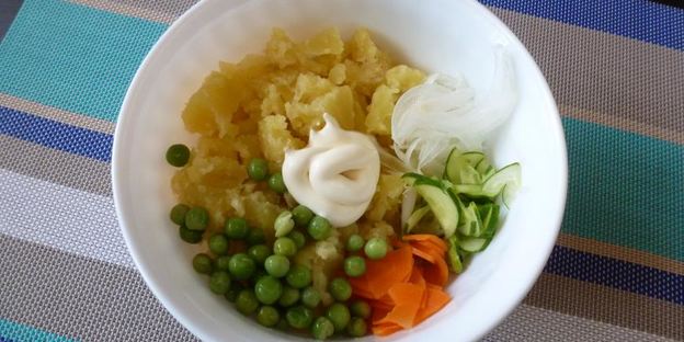 картофельный салат по-японски — потэ то сарада