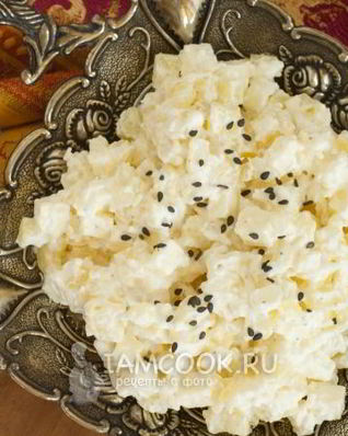 Картофельный салат с адыгейским сыром