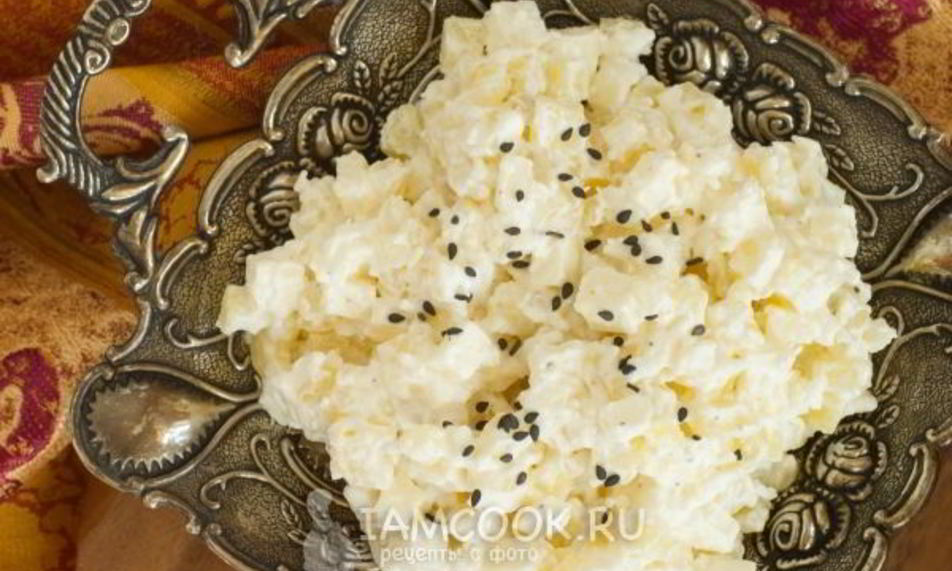 Рецепт картофельного салата с адыгейским сыром
