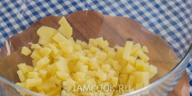 картофельный салат с адыгейским сыром