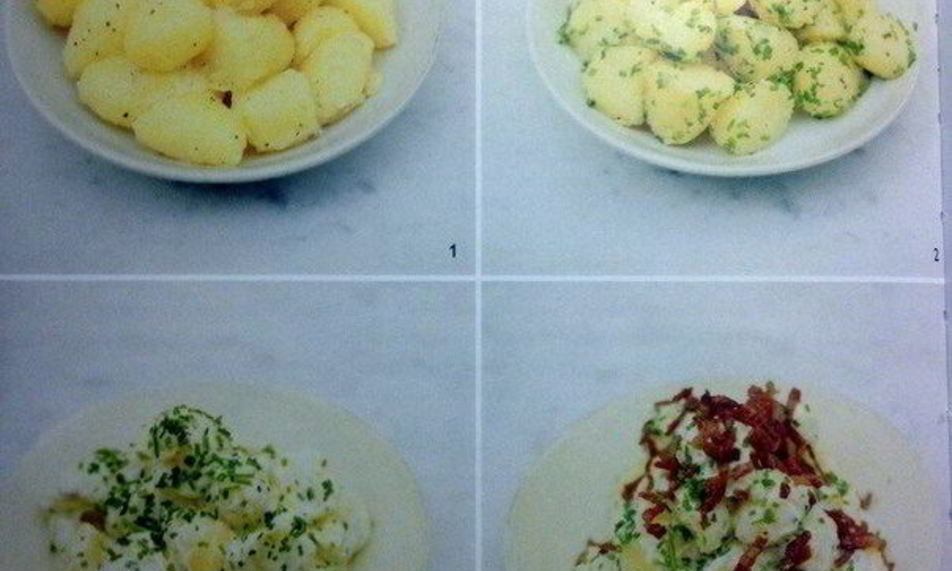 Рецепт картофельного салата с беконом