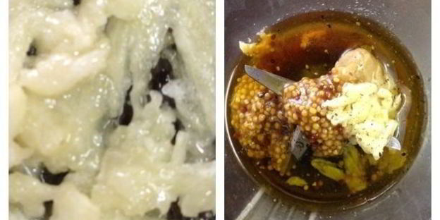 картофельный салат с грецким орехом и базиликом