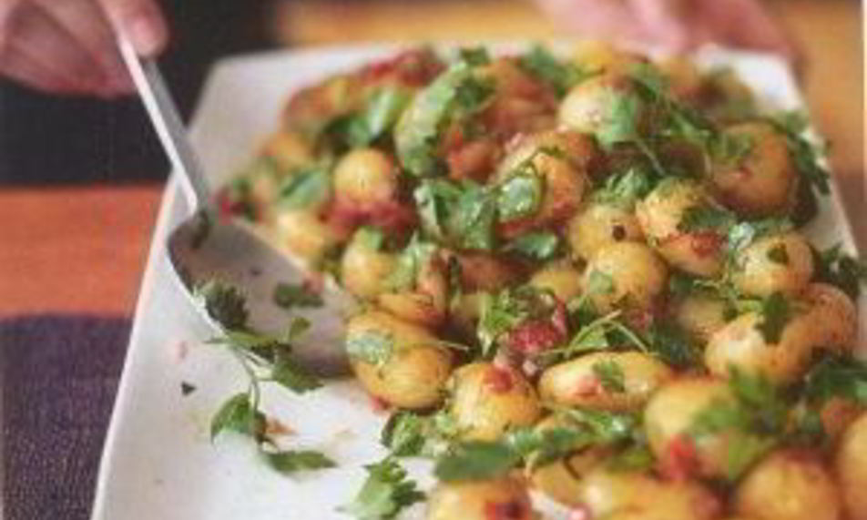 Рецепт картофельного салата с консервированным перцем