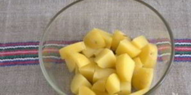 картофельный салат с квашеной капустой