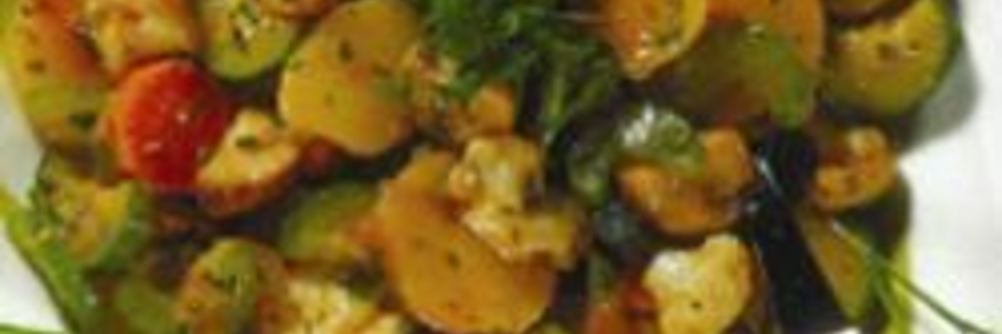 Картофельный салат с овощами