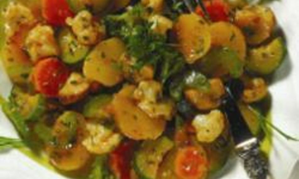 Рецепт картофельного салата с овощами