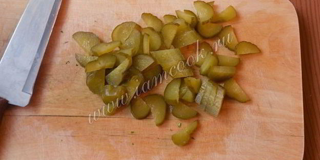 картофельный салат с щавелем