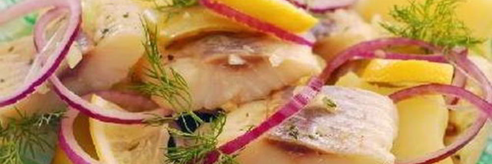 Картофельный салат с сельдью