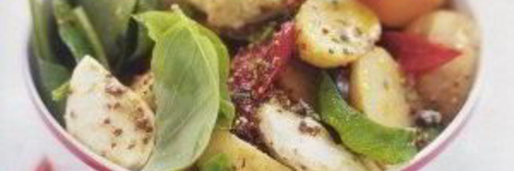 Картофельный салат с запеченным перцем