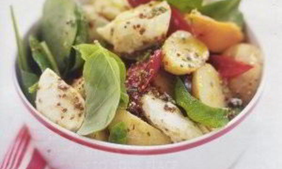 Рецепт картофельного салата с запеченным перцем