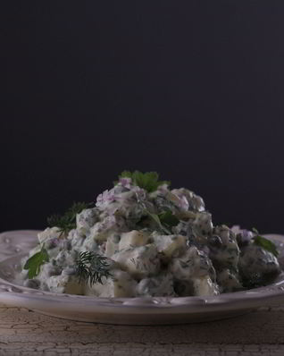 Рождественский картофельный салат