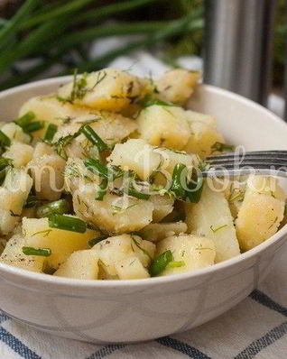 Салат Картофельный с зеленым луком