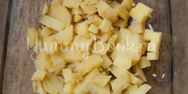 салат картофельный с зеленым луком