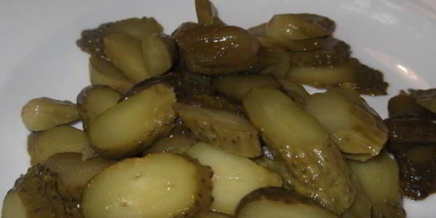 салат с картофелем и грибами