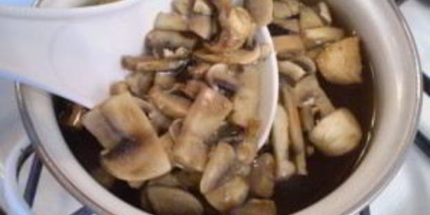 салат с картошкой и грибами