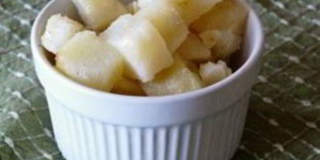 салат с жареным картофелем