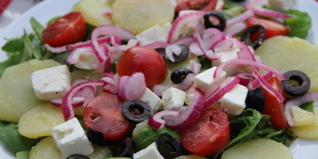 средиземноморский картофельный салат