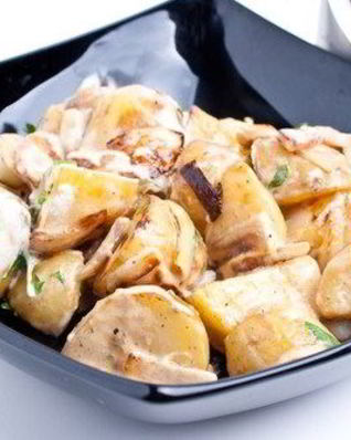 Теплый картофельный салат на гриле