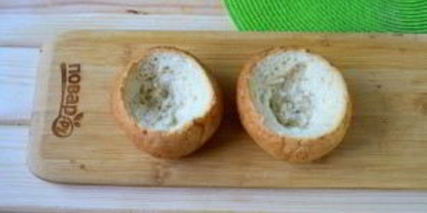 булочки, фаршированные салатом оливье