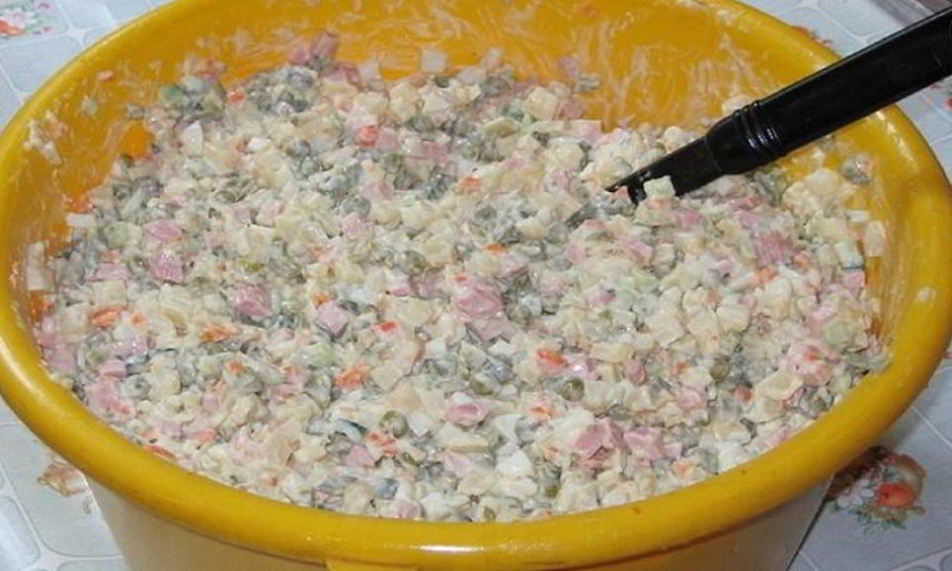 Рецепт классического салата оливье