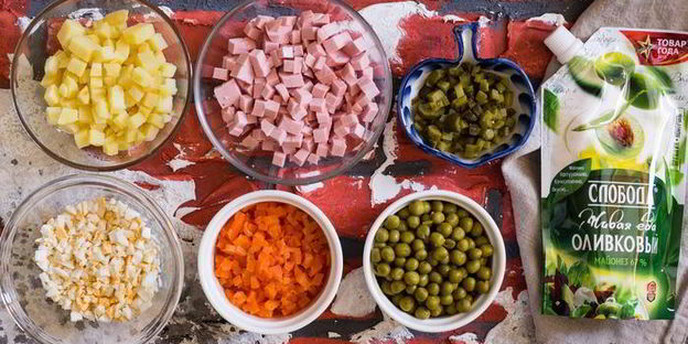 новогодний оливье