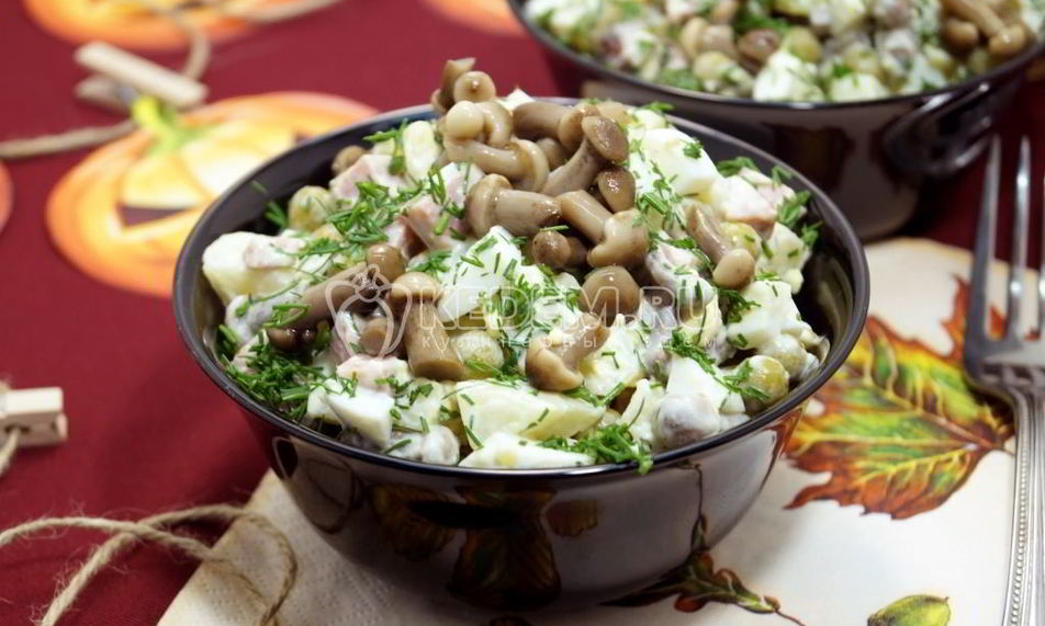 Рецепт оливье на хэллоуин