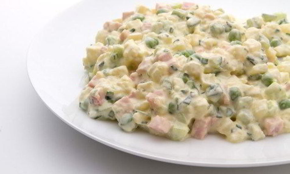 Рецепт оливье с беконом