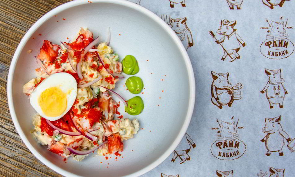 Рецепт оливье с крабом