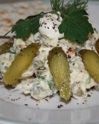 Оливье с куриной грудкой