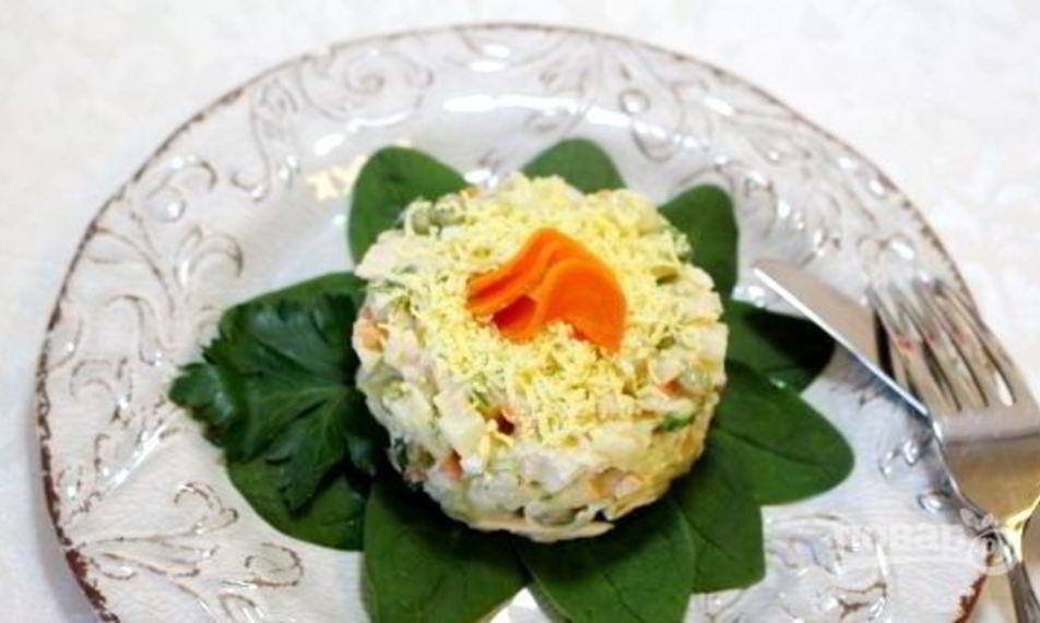 Рецепт оливье с курицей классический