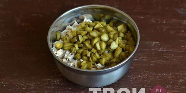 оливье с курицей