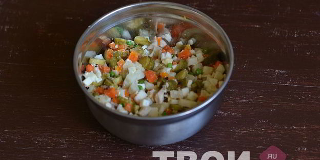 оливье с курицей