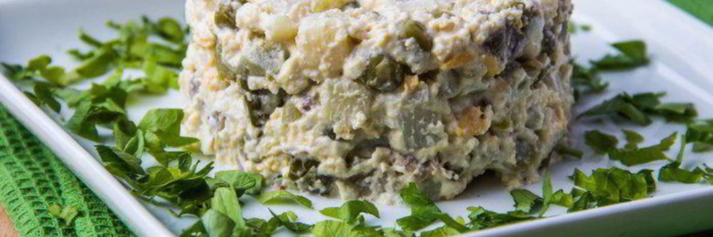 Оливье с мясом