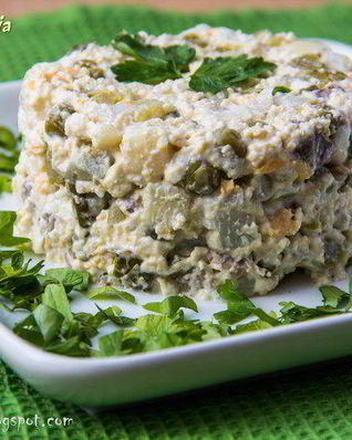 Оливье с мясом