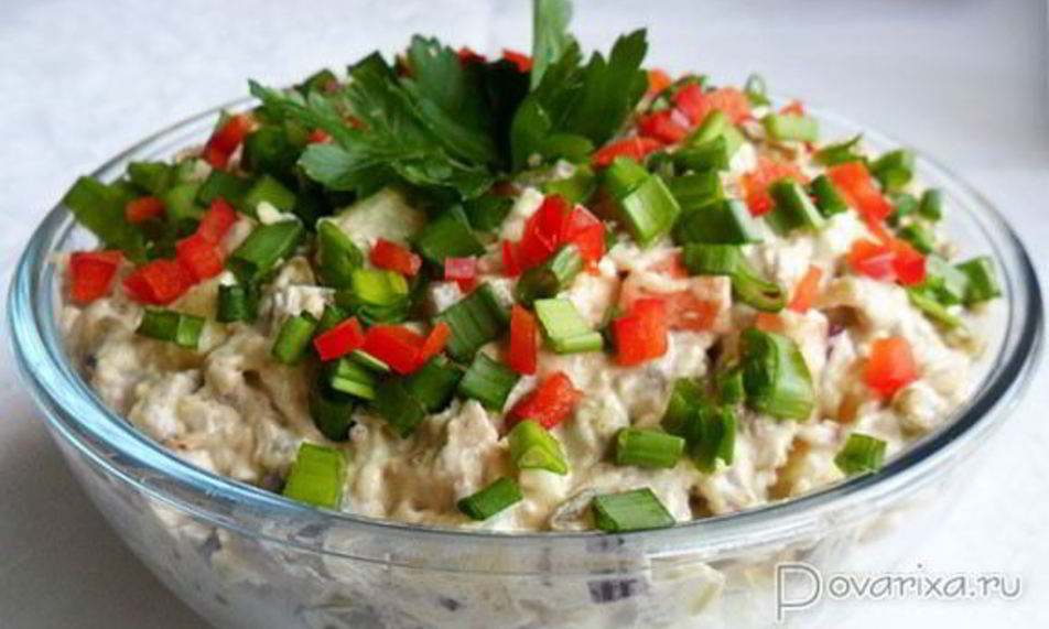 Рецепт оливье с отварным языком