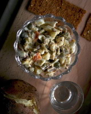 Оливье с ростбифом