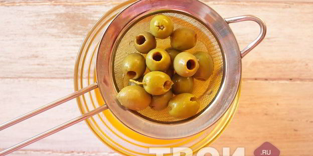 оливье с языком