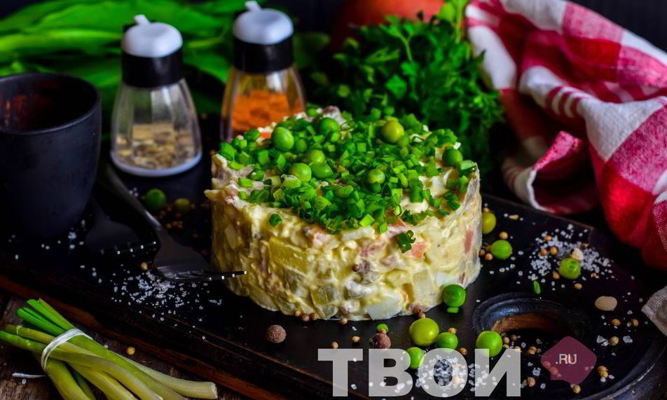 Рецепт оливье со скумбрией