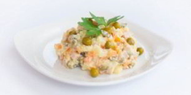 оливье со свининой