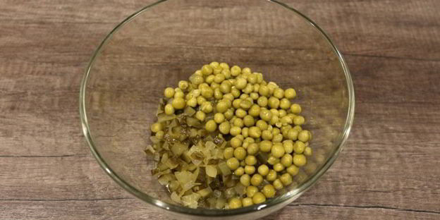 оливье в ветчине