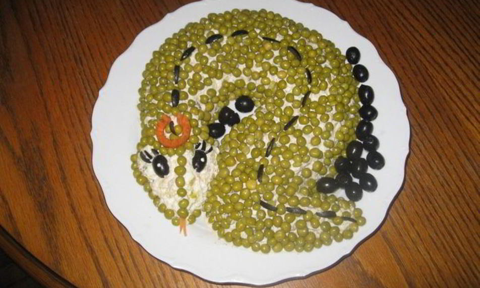 Рецепт оливье змейка